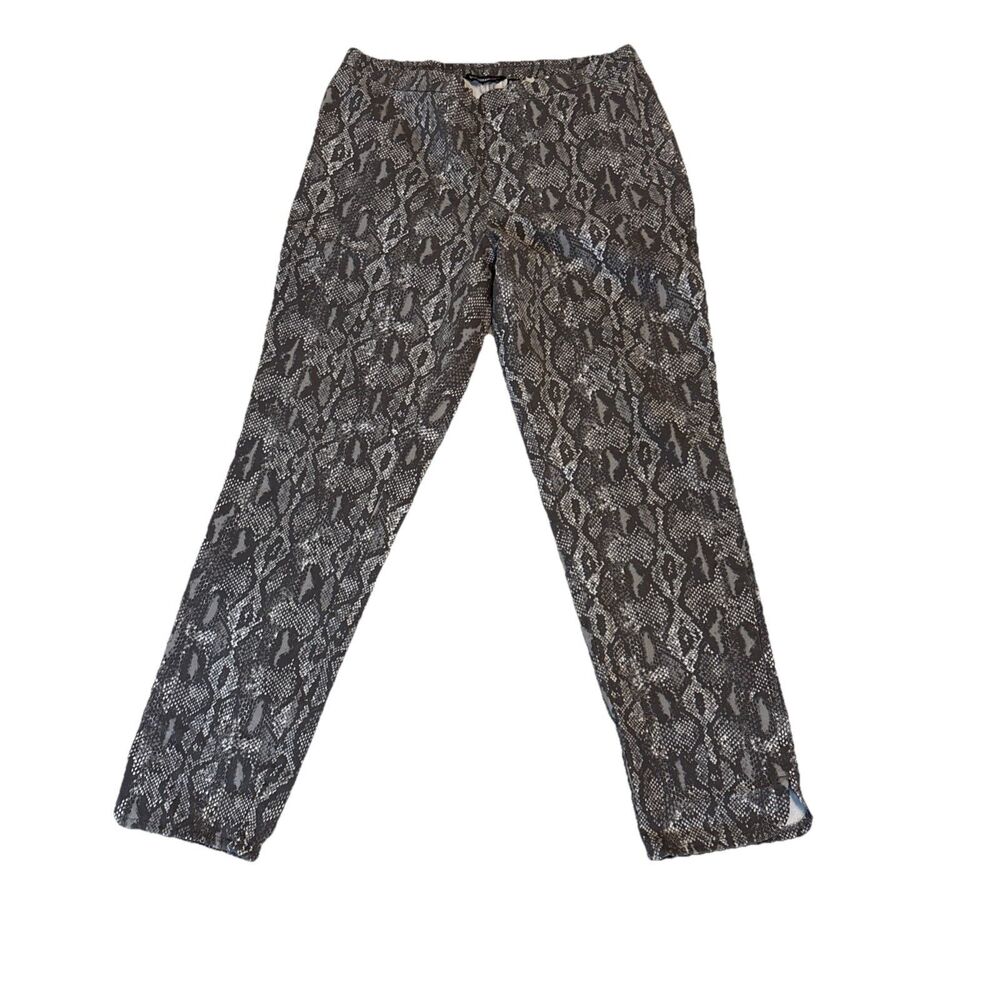 Isaac Mizrahi Live! Regular 24/7 Pull On Snake Python Ankle Pants Size 14T